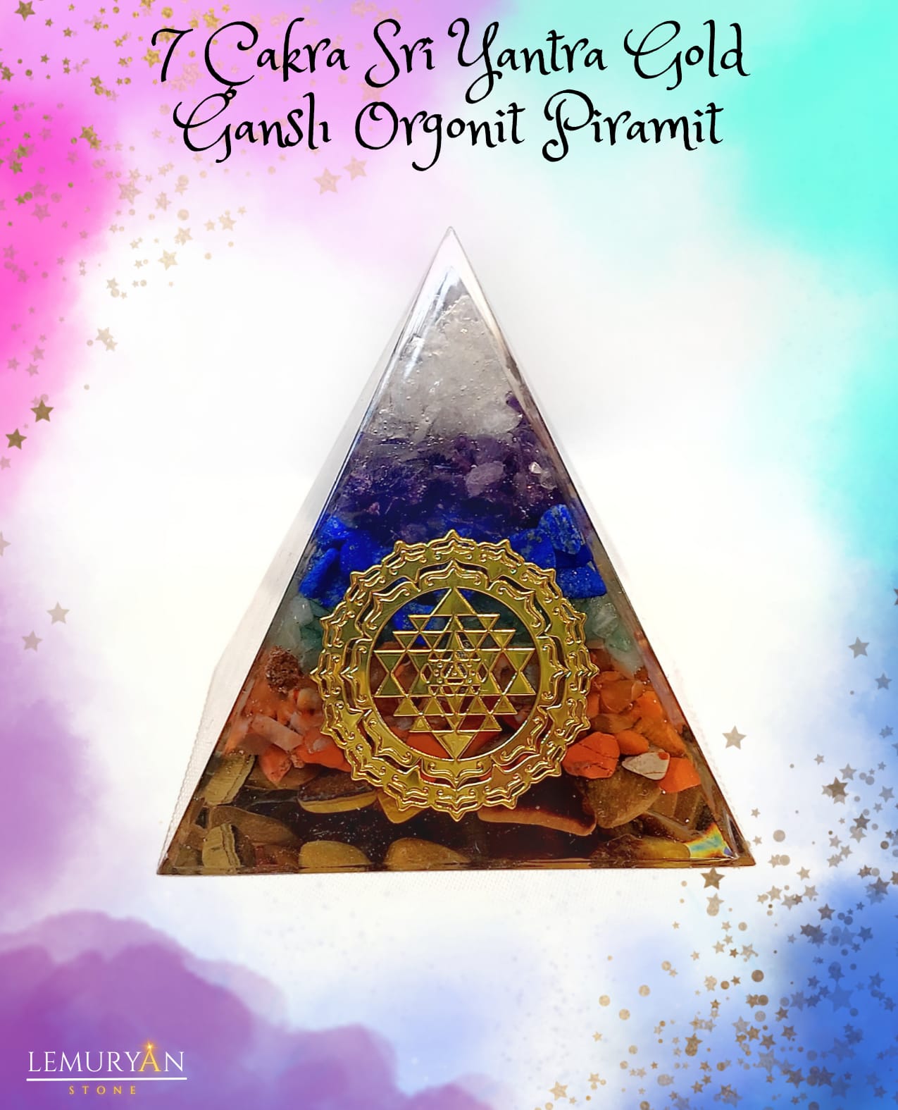 7 Çakra Doğaltaş Kristal Seti