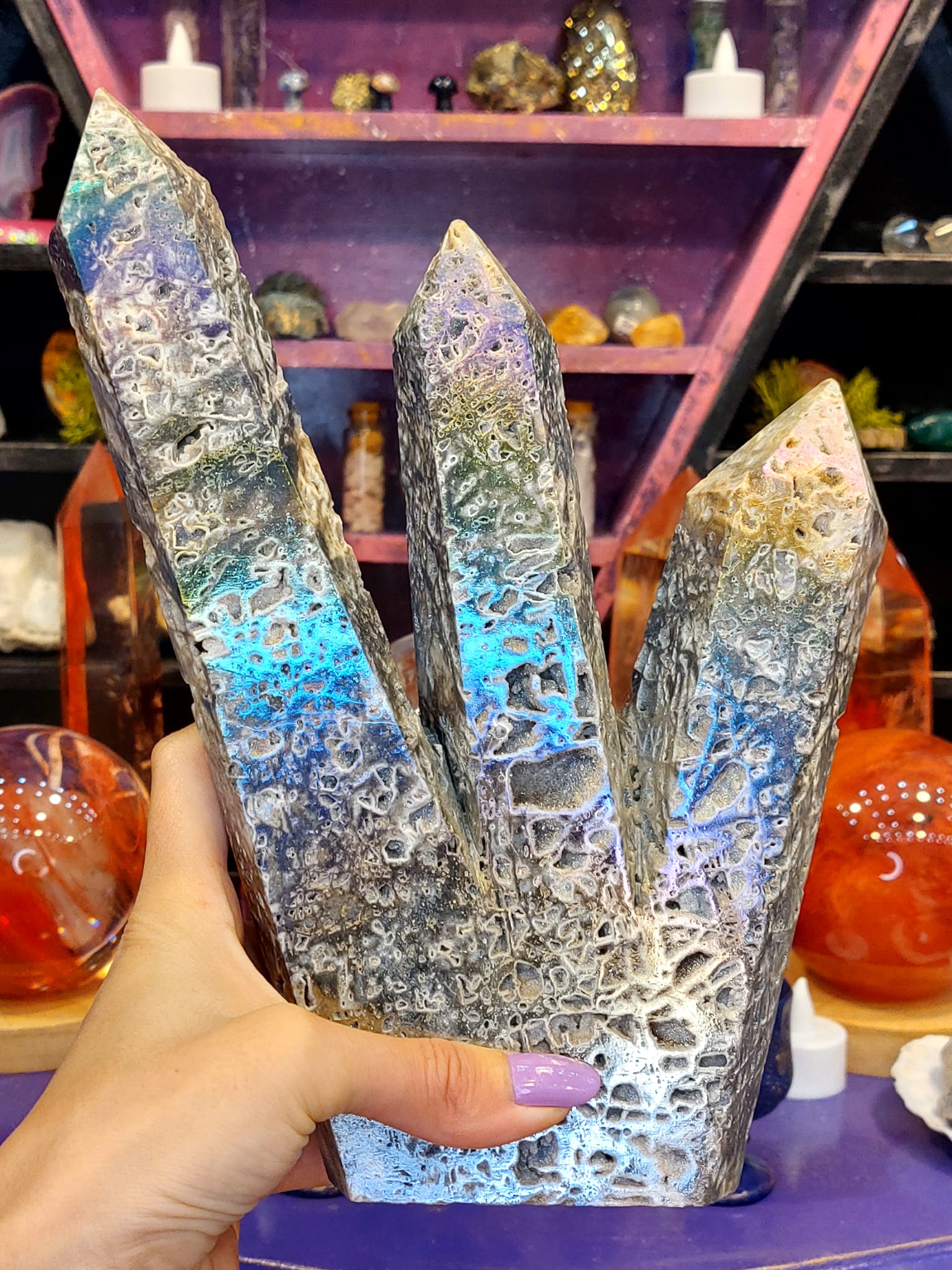 Druze Kalsedon Aura Termal Kuvars