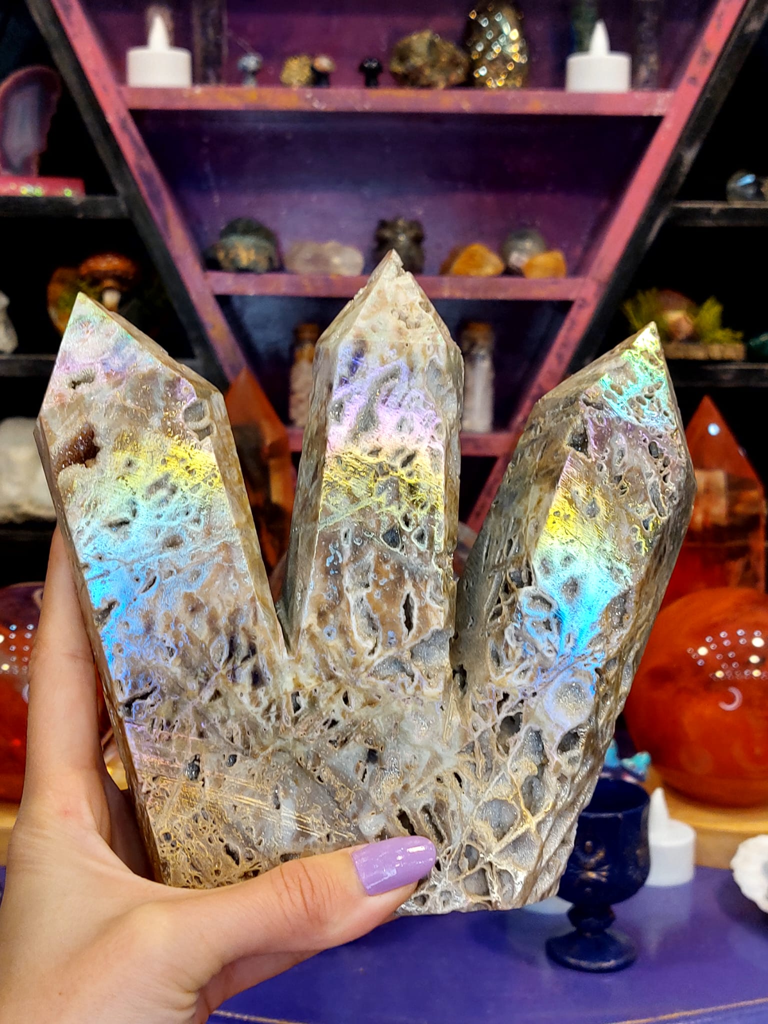 Druze Kalsedon Aura Termal Kuvars