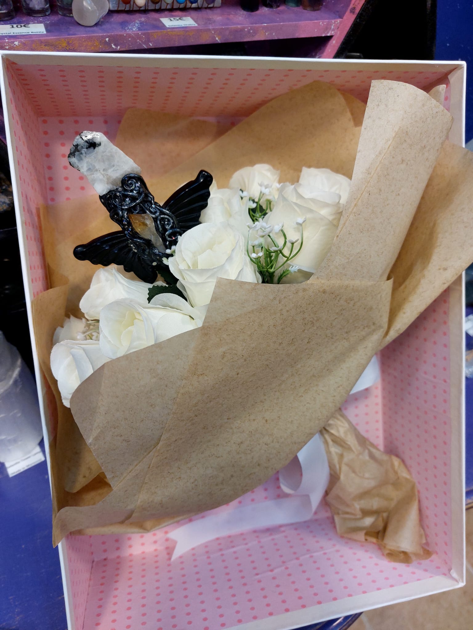 Sevgililer Günü Yapay Gül & Enerji Değneği Çiçek Buketi