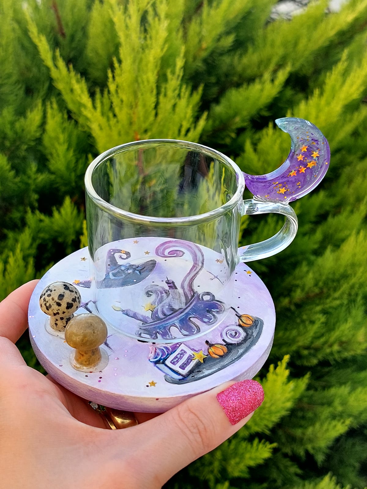 Benekli Jasper & Jasper Mantar Ay’lı Fincan