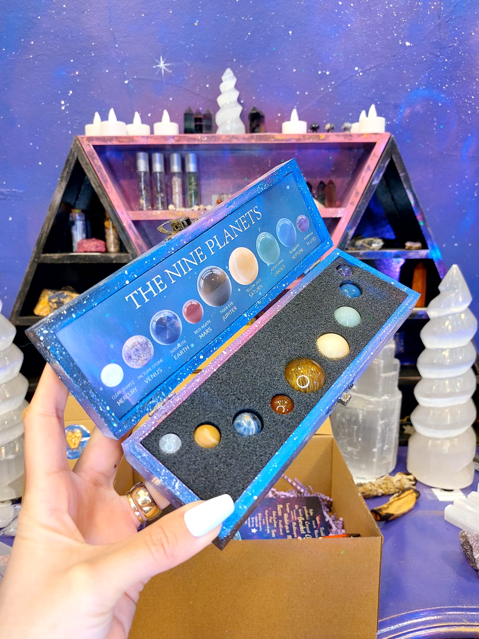 Gezegen Temalı Doğal Taş Hediye Seti