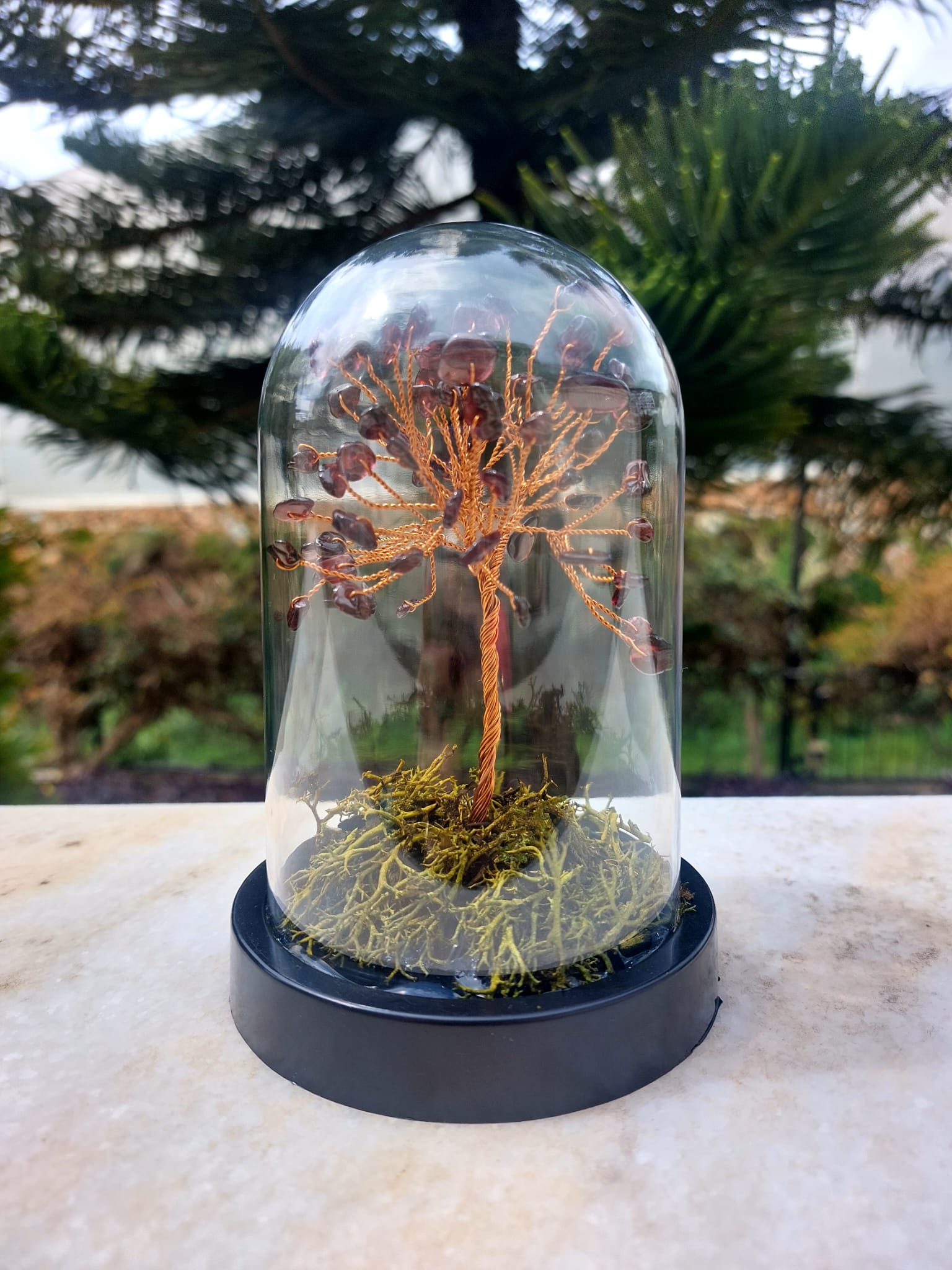 Granat Lal Fanus Hayat Ağacı 13cm