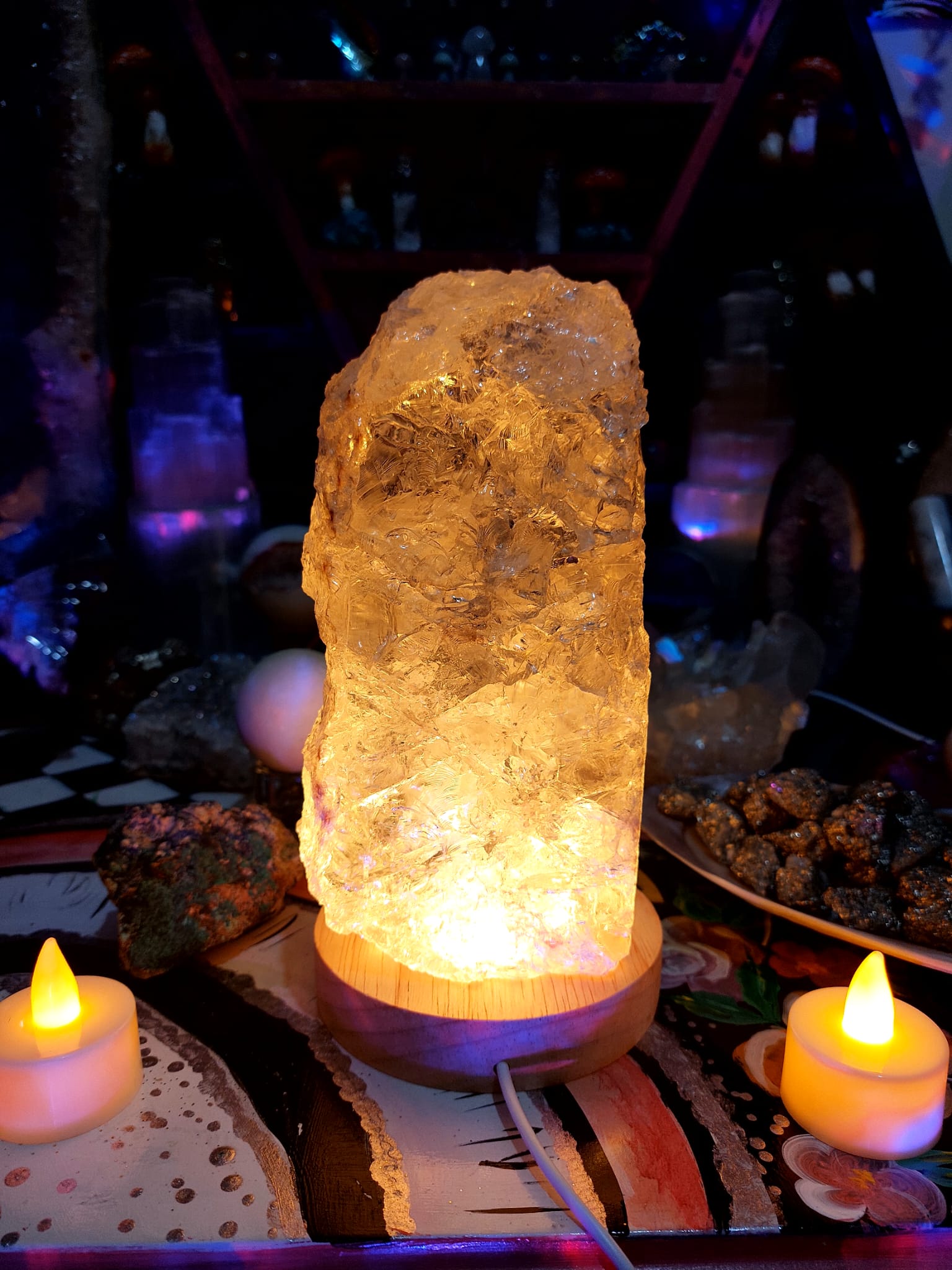 Kristal Kuvars Enerji Lambası