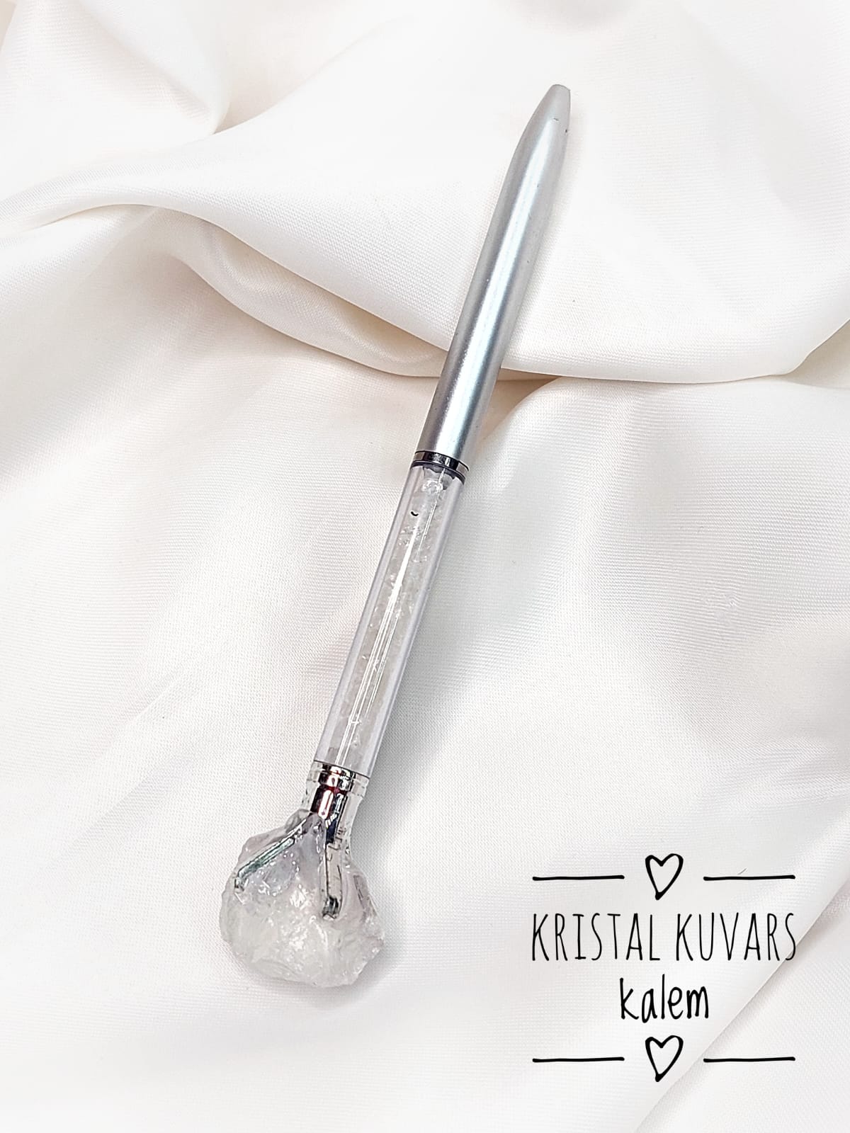 Kristal Kuvars Doğaltaş Kalem