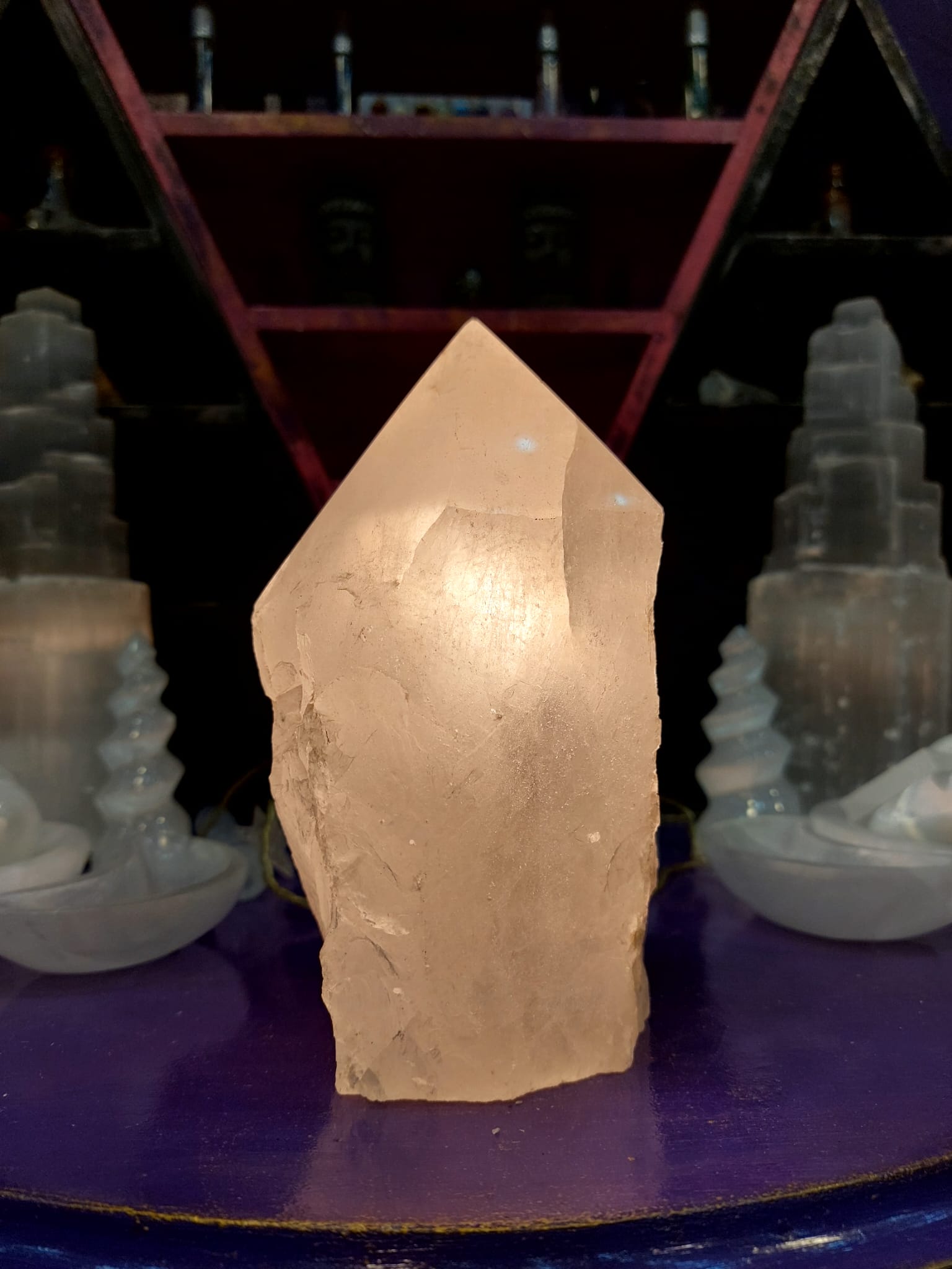 Kristal Kuvars Enerji Lambası