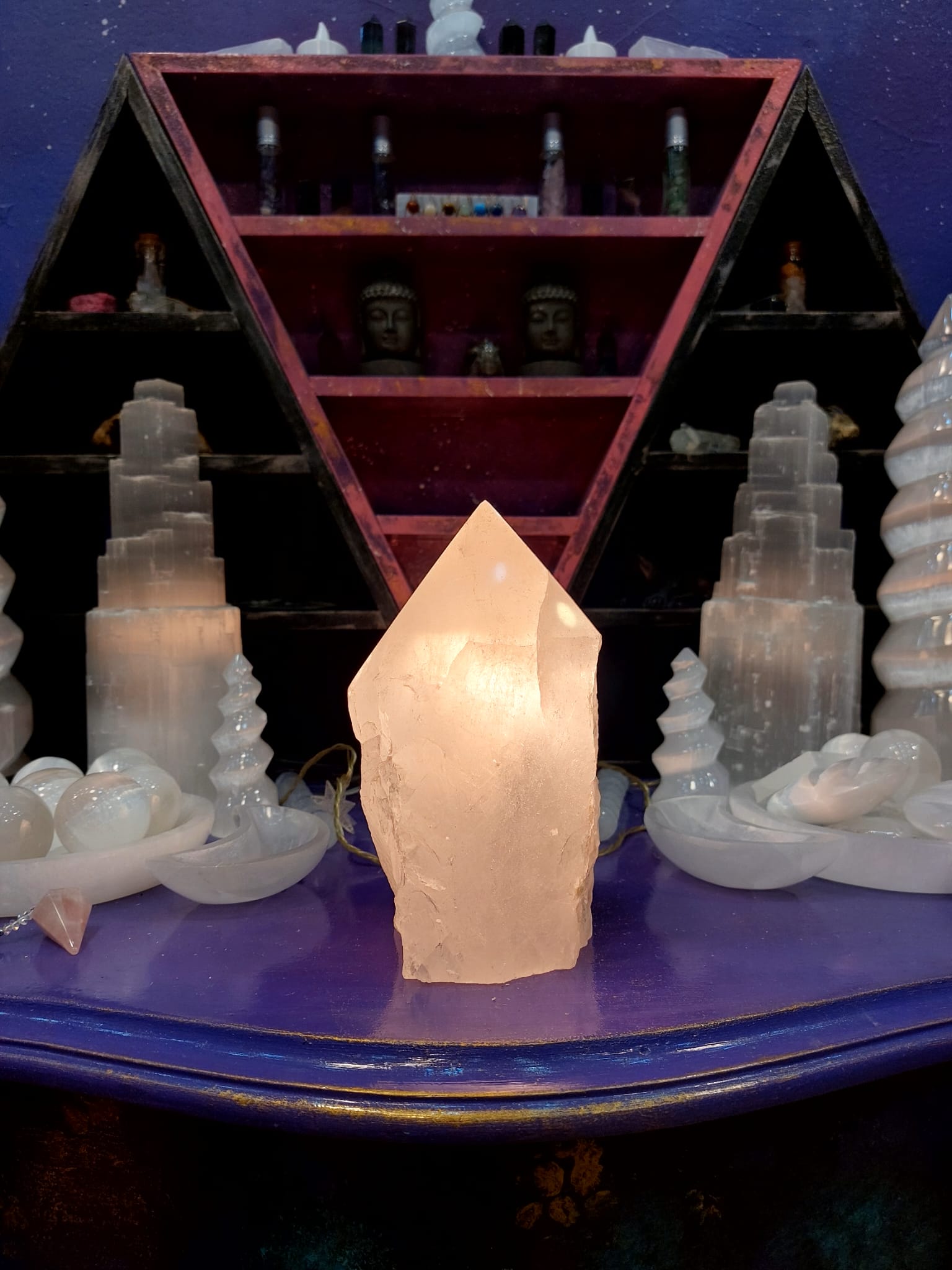 Kristal Kuvars Enerji Lambası