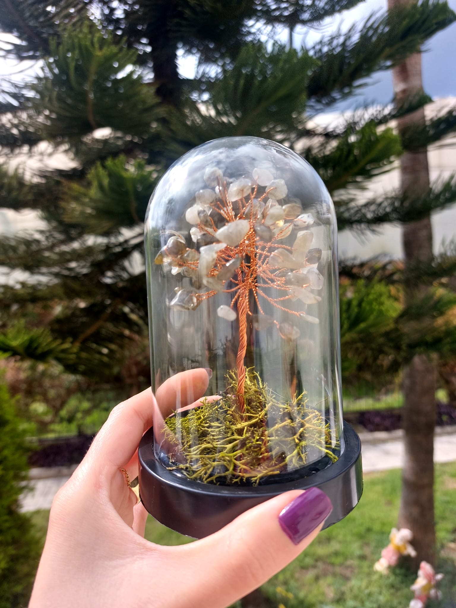 Labradorit Fanus Hayat Ağacı 13cm