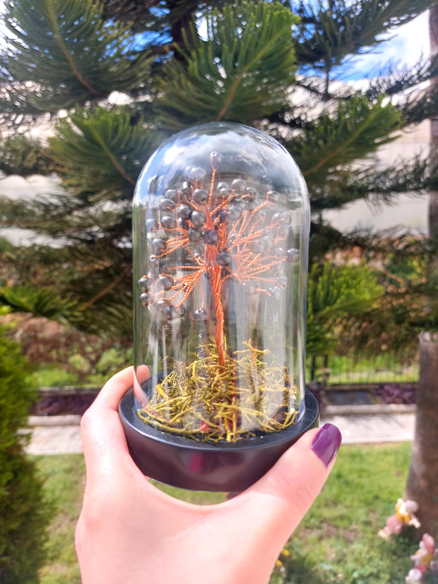 Manyetit Fanus Hayat Ağacı 13cm