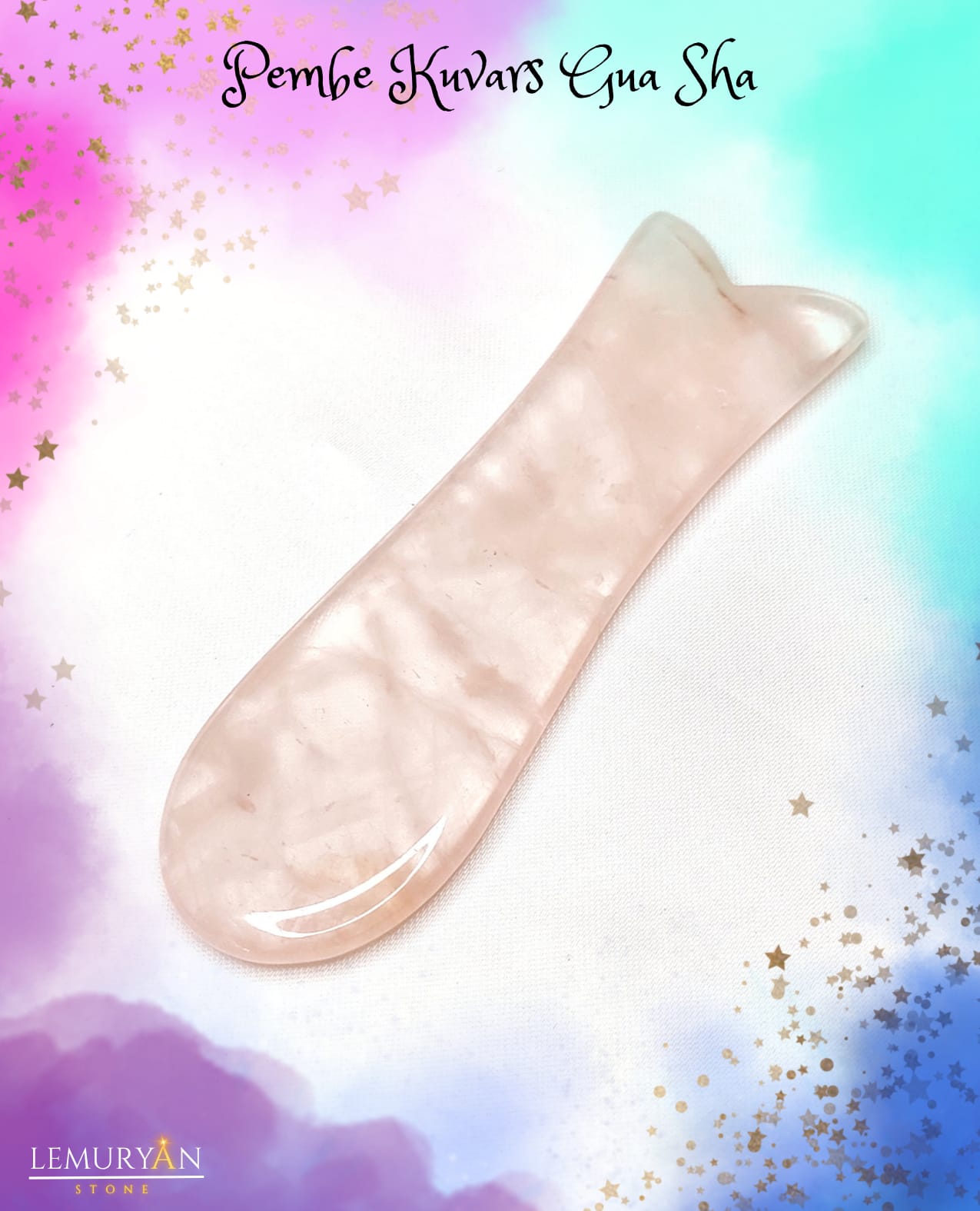 Pembe Kuvars Balık Gua Sha