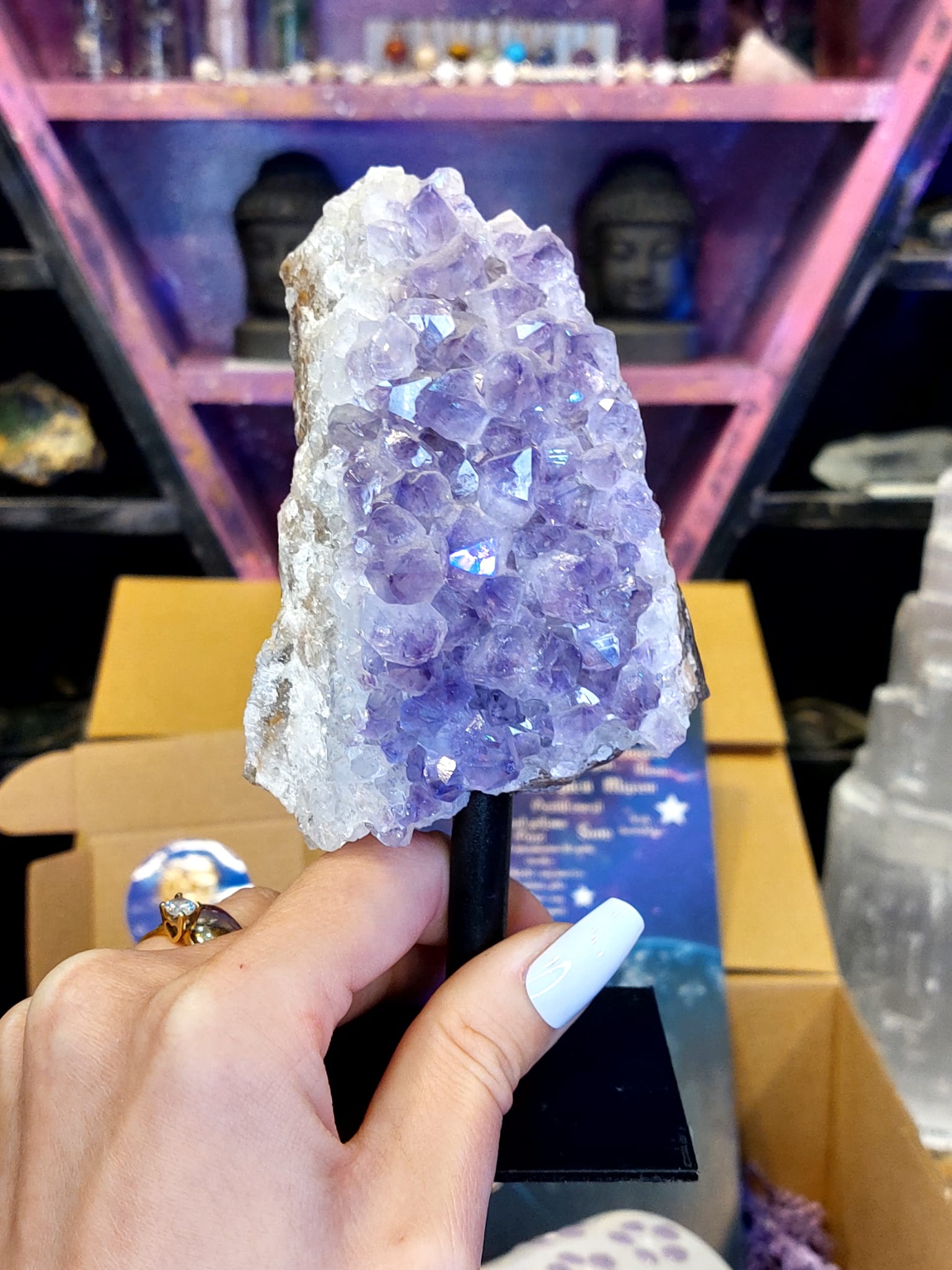 Ametist & Rainbow Hematit Özel Premium Hediye Seti