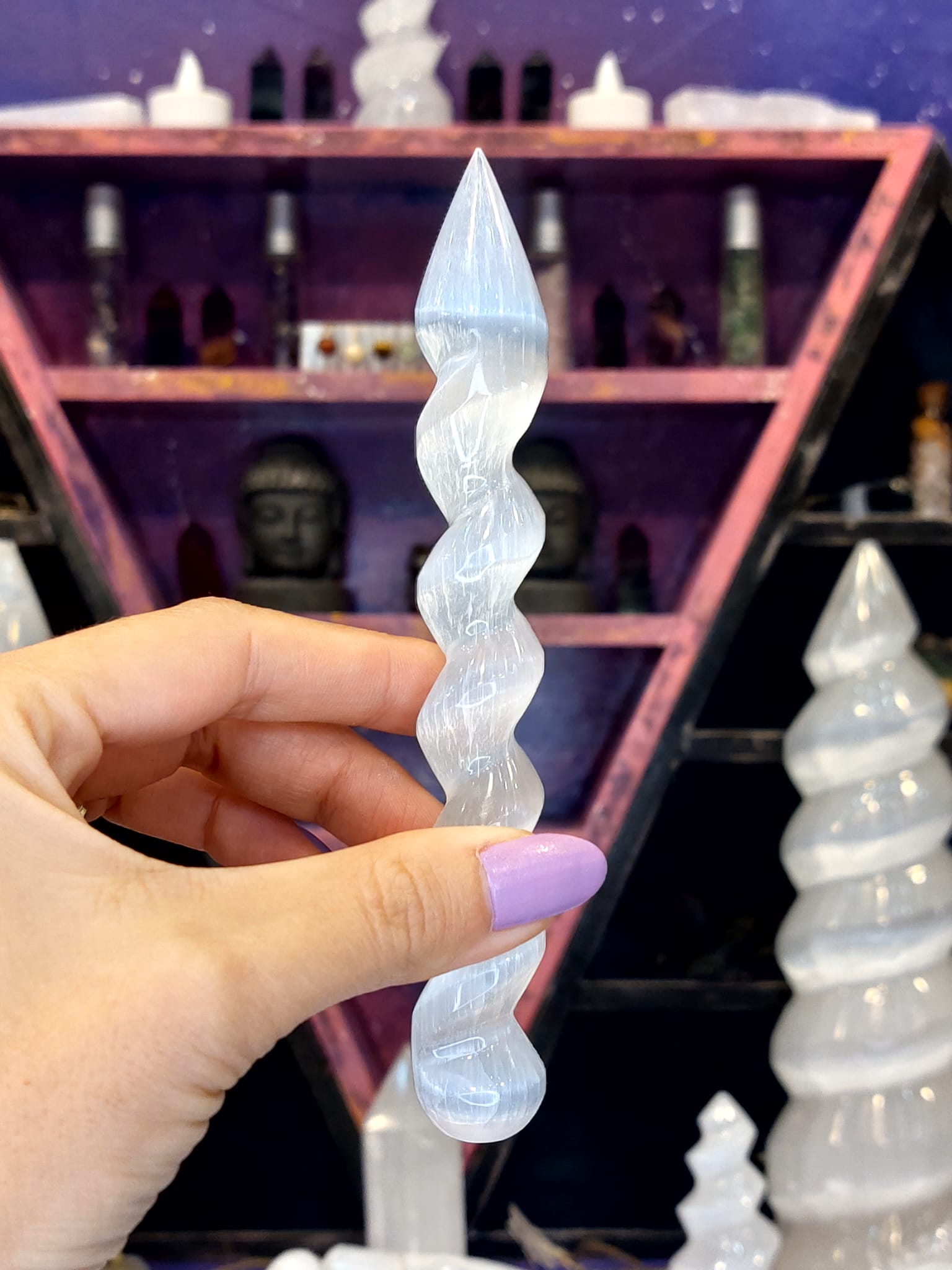 Selenit Spiral Çivi Kayaç