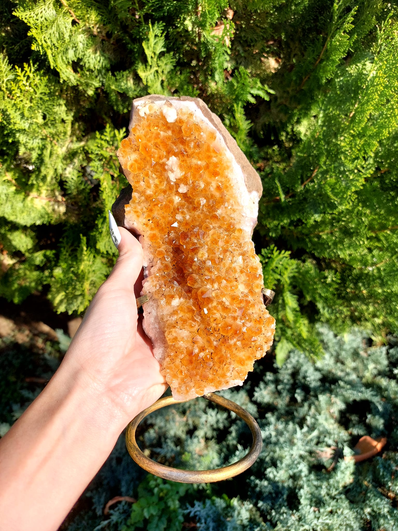 Sitrin Koleksiyonluk Standlı Doğal Kaya