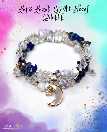 Lapis Lazuli - Havlit - Necef Taşı Bileklik