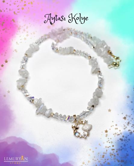 Aytaşı Kolye & Bileklik Doğaltaş Tasarım Set