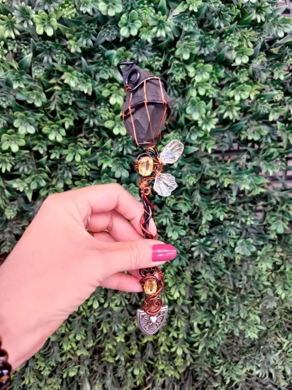Dark Black Shungite (Şungit) Wand