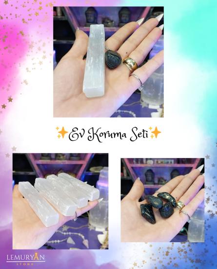 Selenit & Siyah Turmalin ( Ev Koruma Seti) 