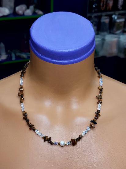 Kaplangözü & İnci Kadın Tasarım Doğaltaş Kolye 