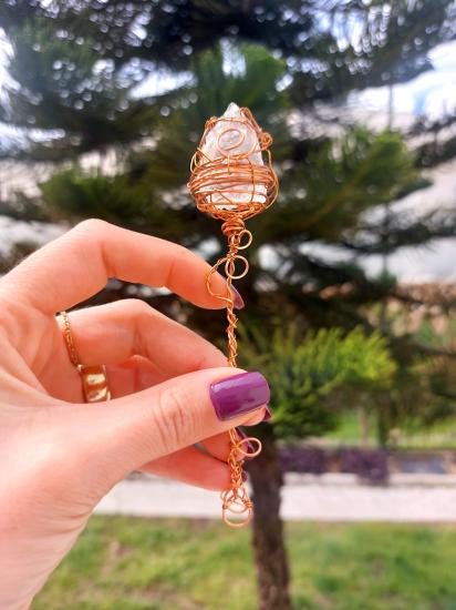 Kristal Kuvars Bakır Enerji Değneği