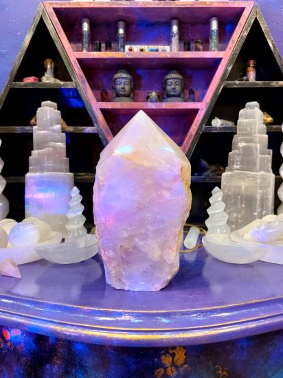 Pembe Kuvars Enerji Lambası