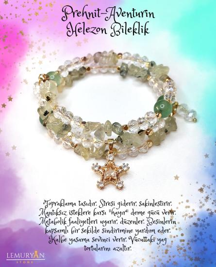 Aventurin & Prinayt Helezon Kadın Tasarım Bileklik