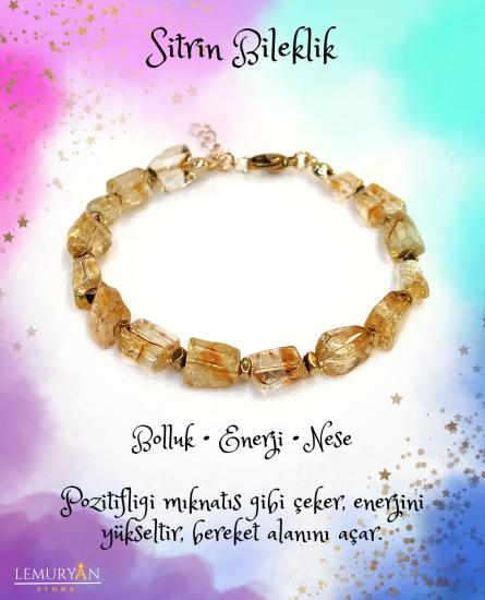 Yüksek Kalite Sitrin Bileklik