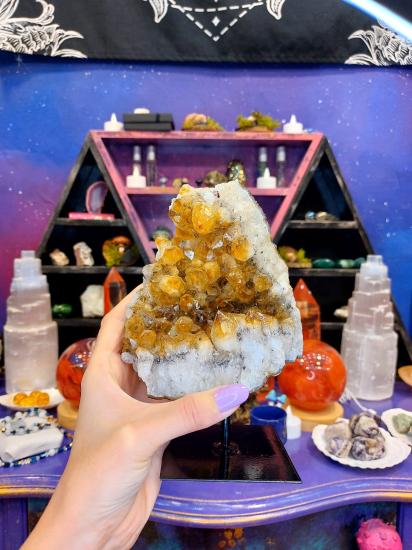 Sitrin Koleksiyonluk Standlı Doğal Kaya