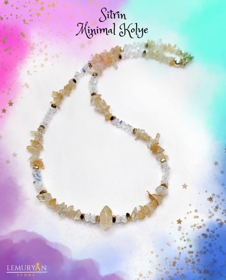 Sitrin Kadın Tasarım Minimal Kolye 