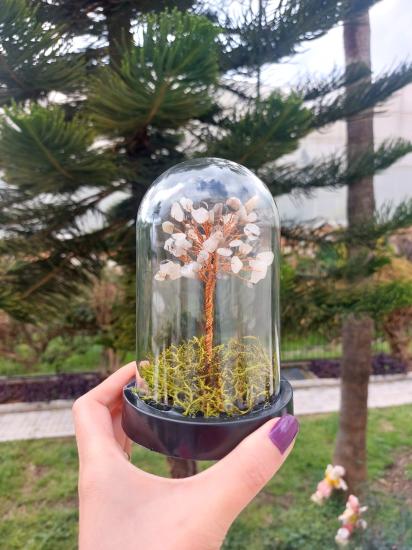 Rutil Kuvars Fanus Hayat Ağacı 13cm