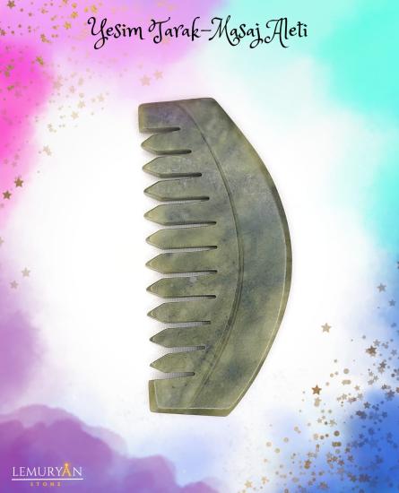 Yeşim Taraklı Gua Sha Masaj Taşı