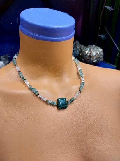 Yeşim Taşı - Aventurin Kadın Tasarım Kolye