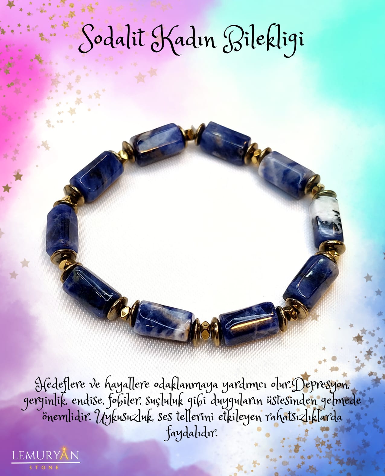 Sodalit Kadın Tasarım Bileklik