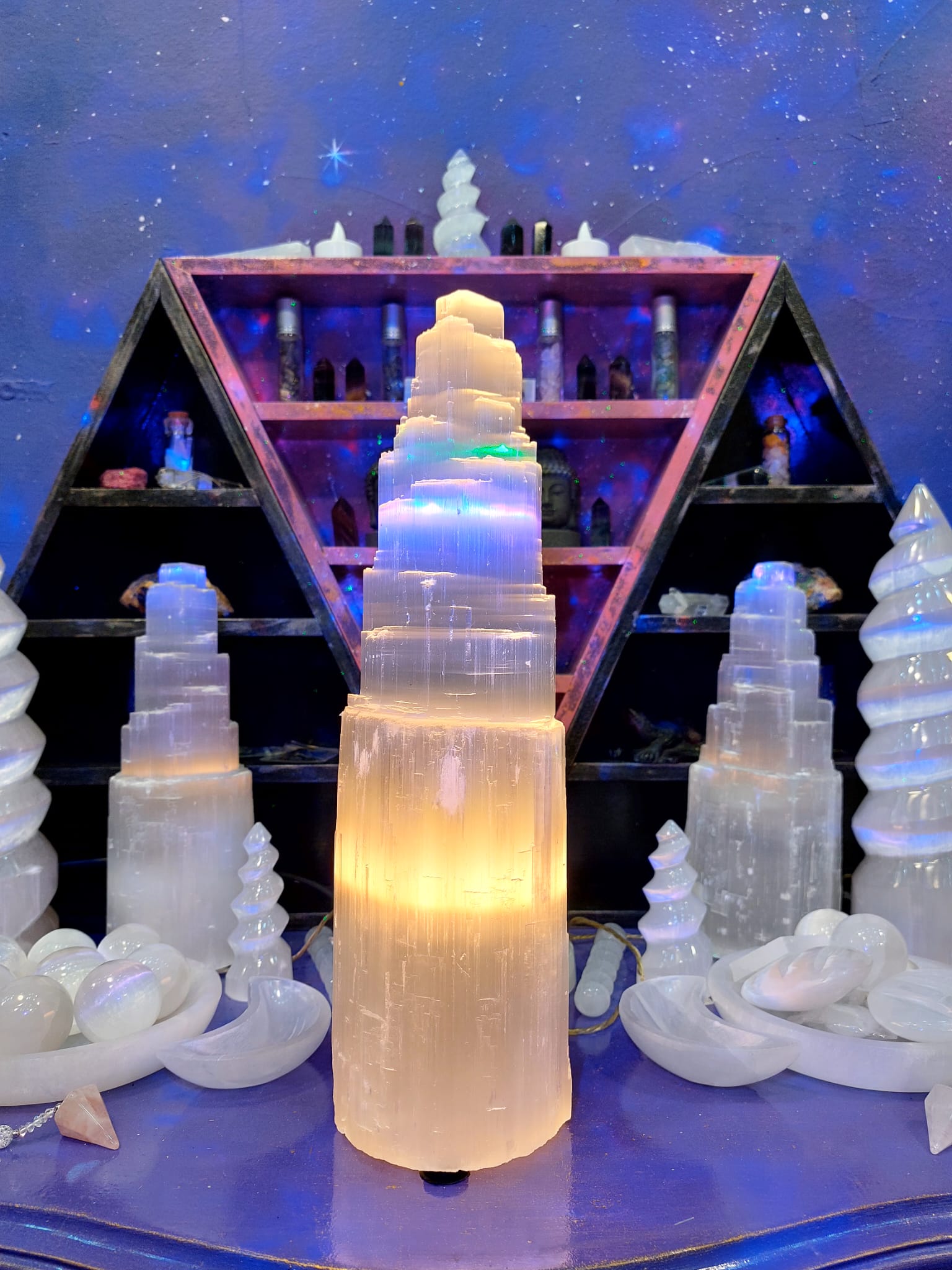 Selenit Kule Enerji Lambası