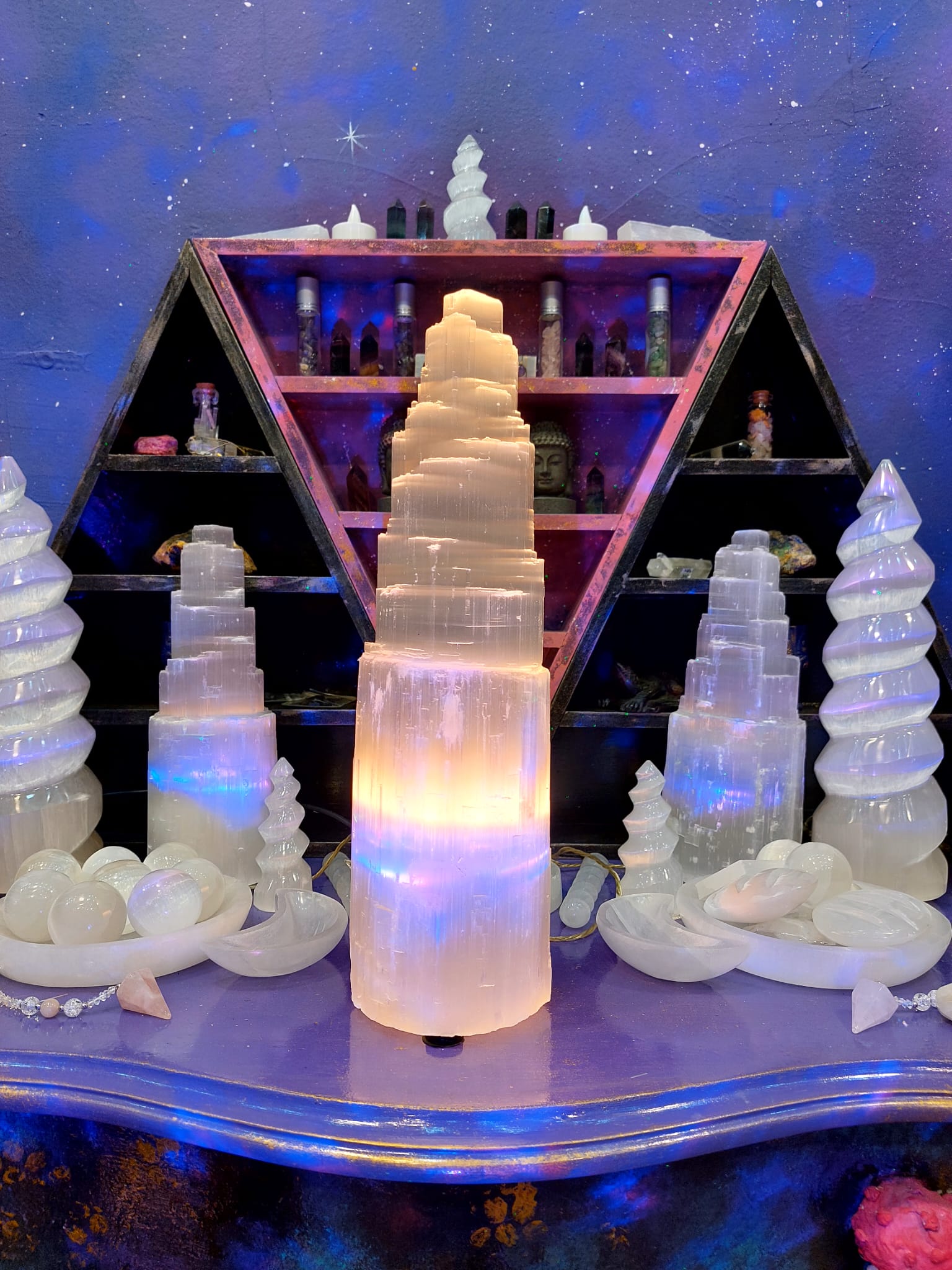 Selenit Kule Enerji Lambası