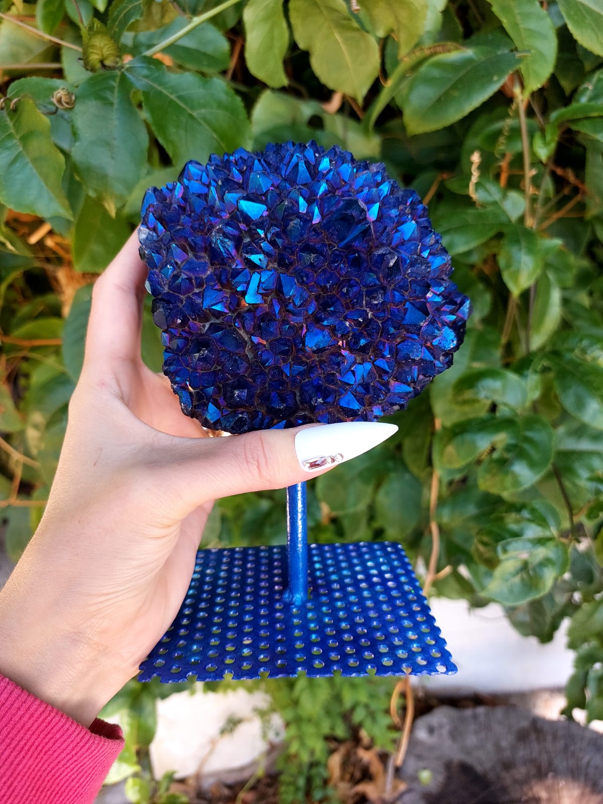 Mavi Titanyum Kuvars Koleksiyonluk Kayaç