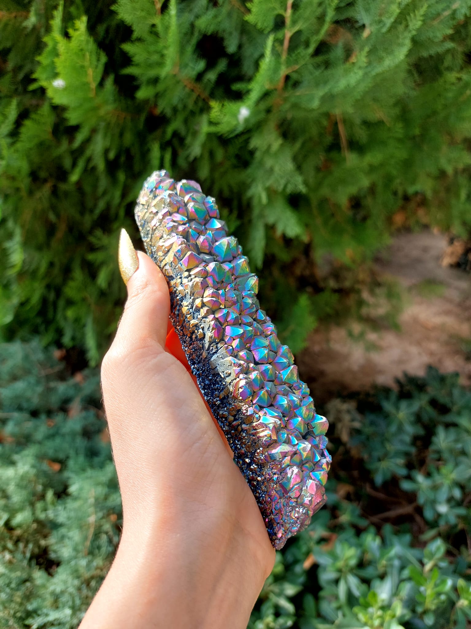 Titanyum Aura Kuvars Koleksiyon Kayaç