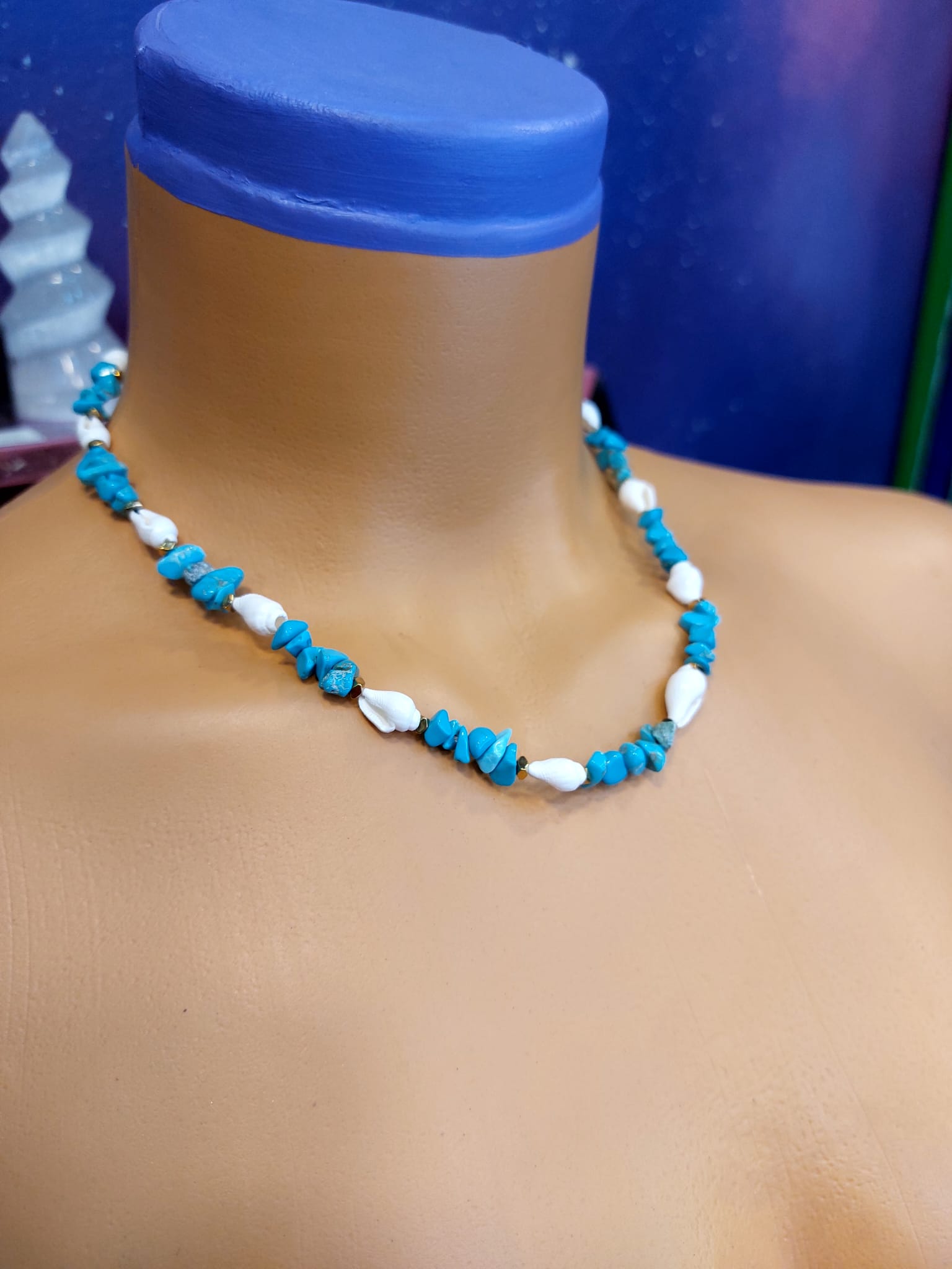 Turkuaz Kadın Tasarım Doğaltaş Kolye