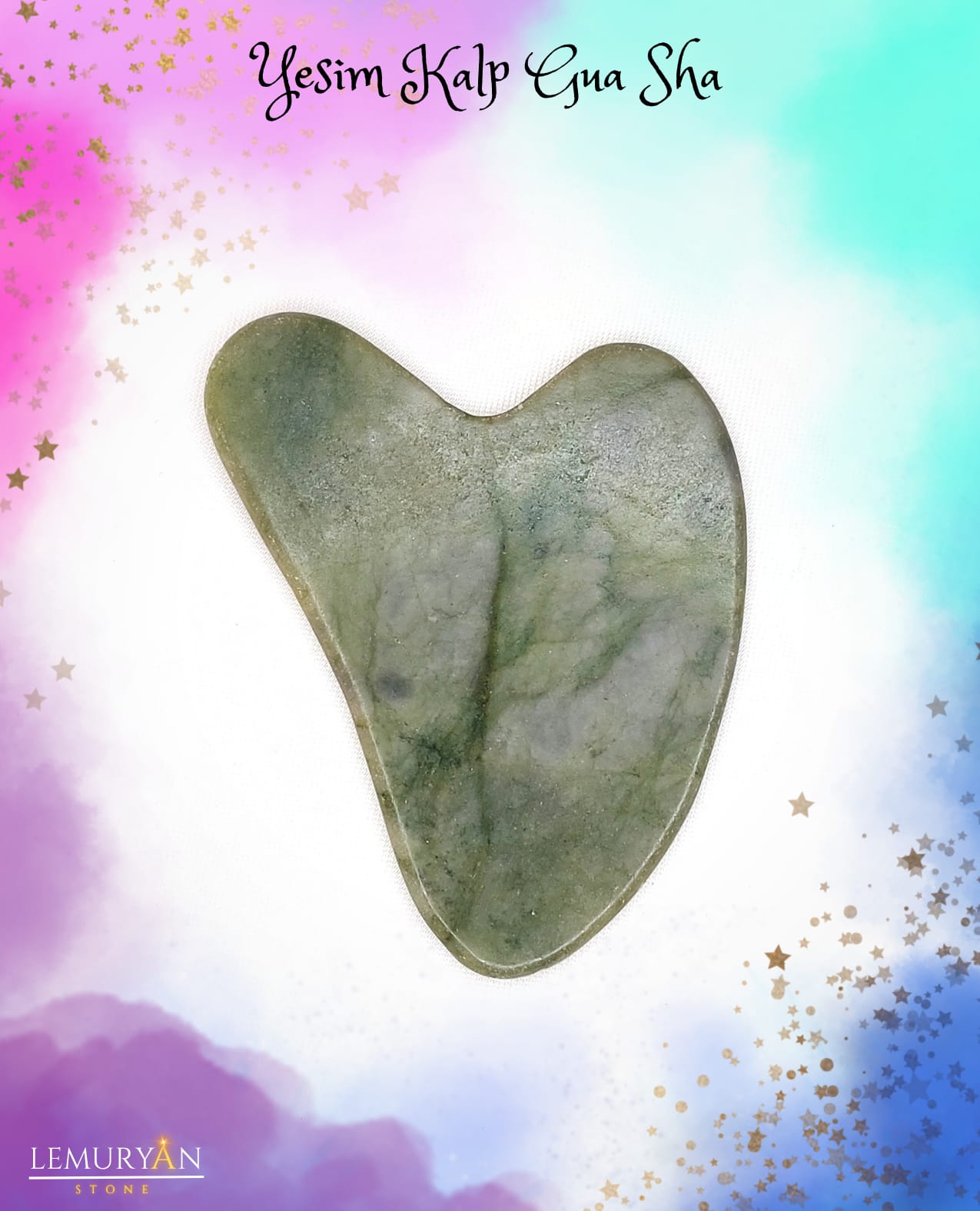 Yeşim Kalp Gua Sha Masaj Taşı