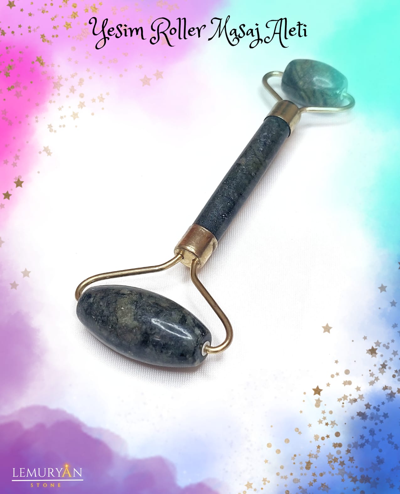 Yeşim Taşı Roller Yüz Masaj Aleti